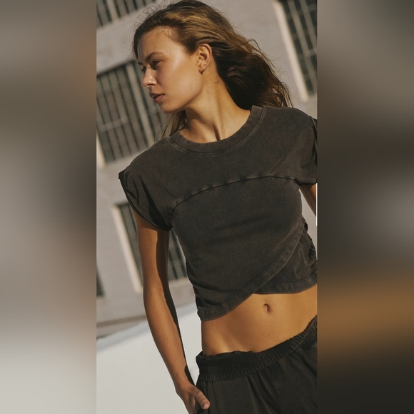 Free People Movement Hot Shot Crossover Set S NWT Black - Picture 3 of 9